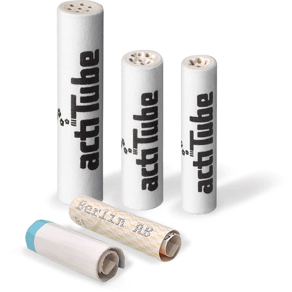200 (4X50) FILTRI - Acti tube Actitube Slim filtri 7MM con carbone attivo  EUR 46,14 - PicClick IT