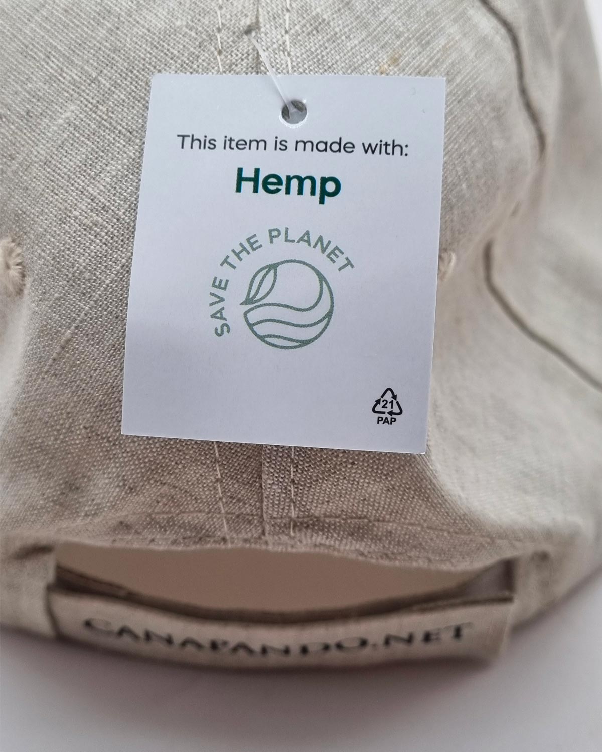 Cappello Canapando <br/>100% Tessuto Canapa - immagine 3